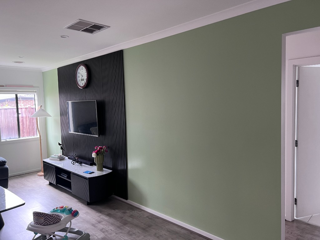 Living room renovation after